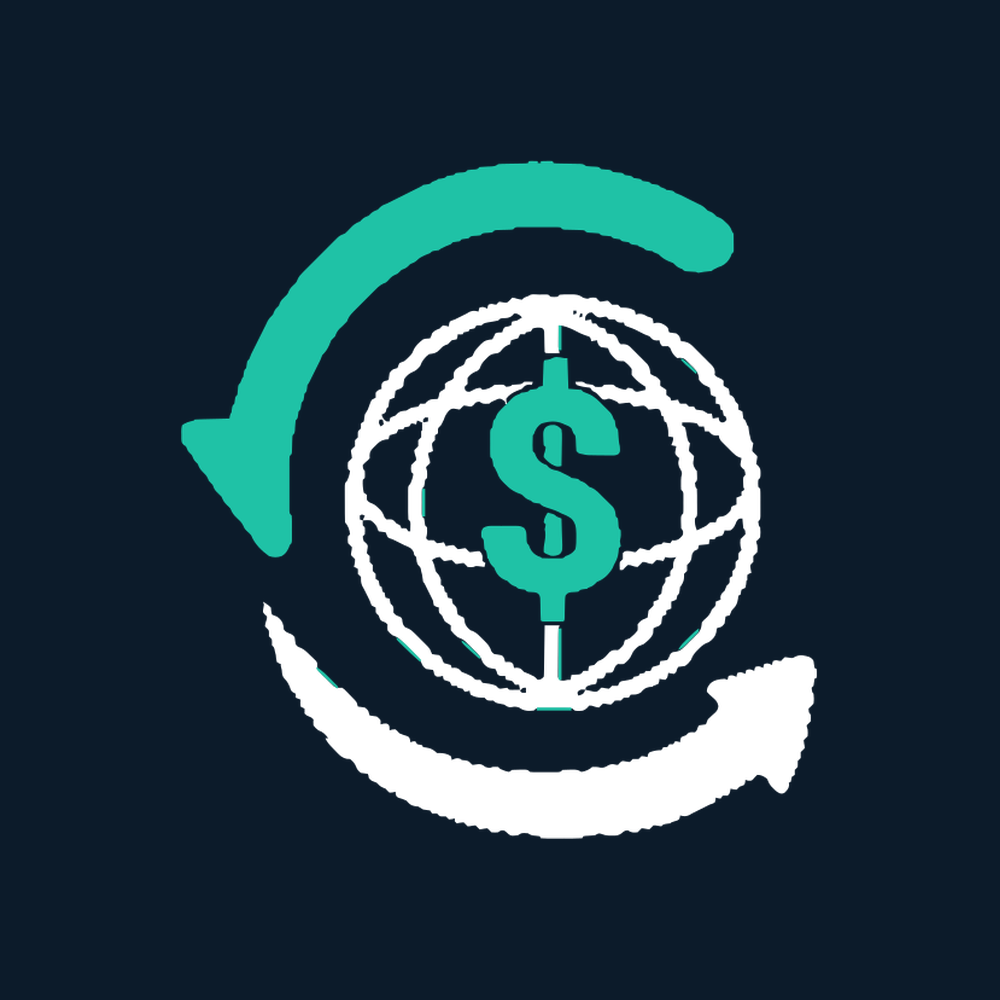 Icon on navy